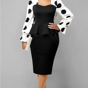 Black and White Polka Dot Dress